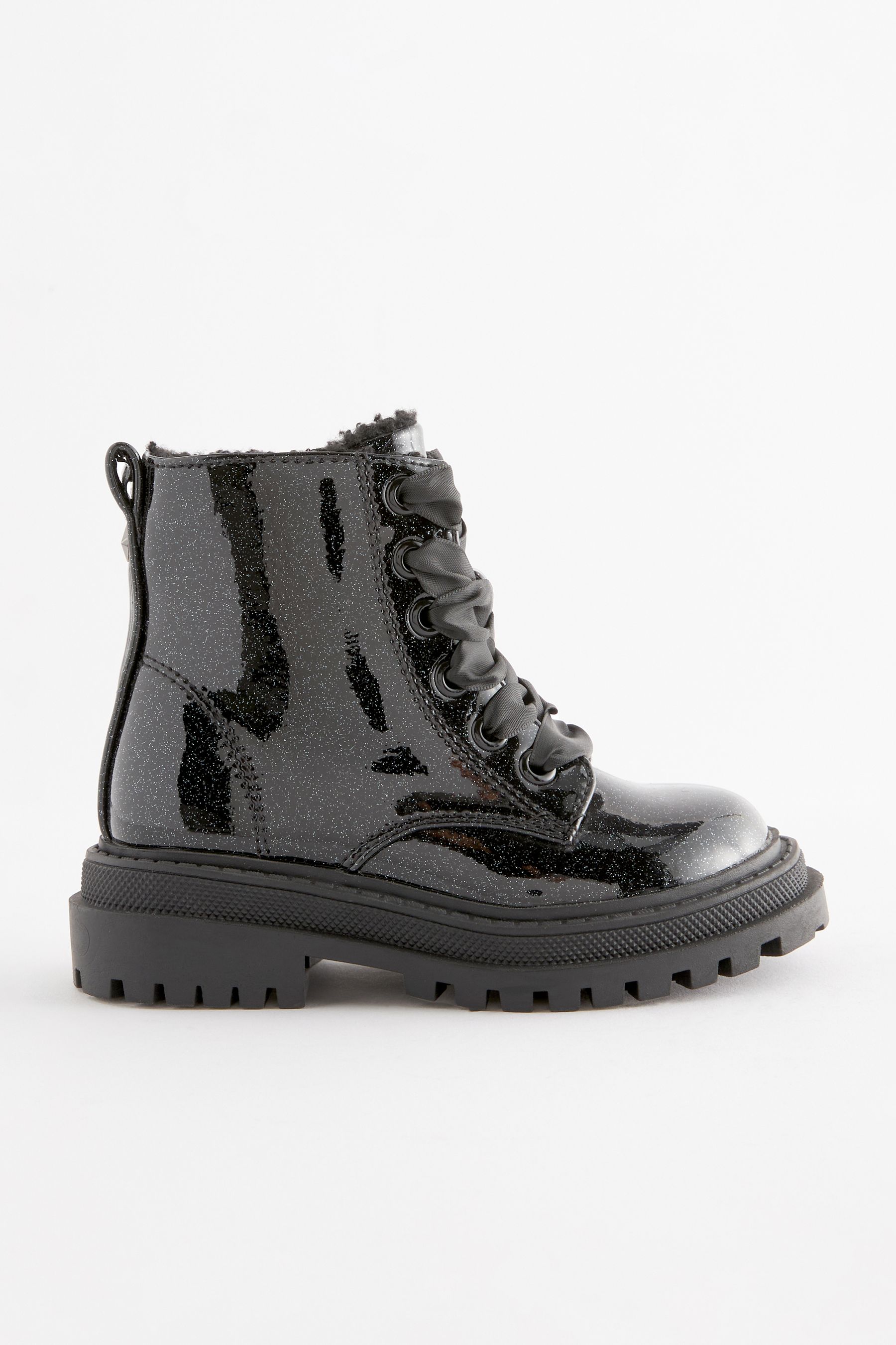 Next black patent boots store