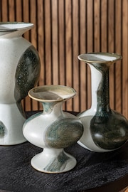 Set of 3 Grey Painted Ceramic Bud Vase - Image 2 of 3