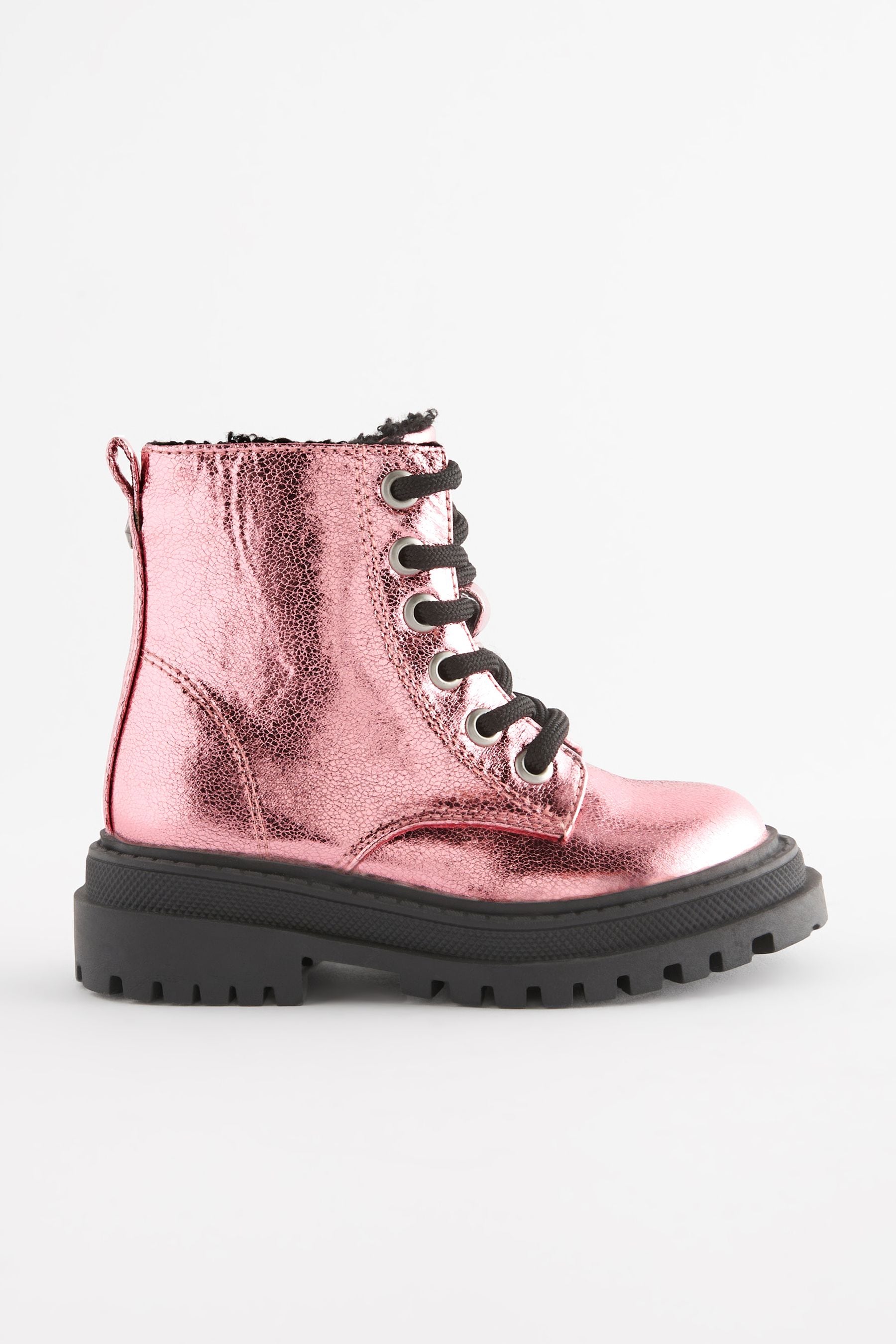 Chunky pink boots online