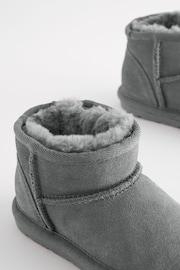 Grey Mini Mini Suede Zip Pull On Ankle Boots - Image 5 of 5