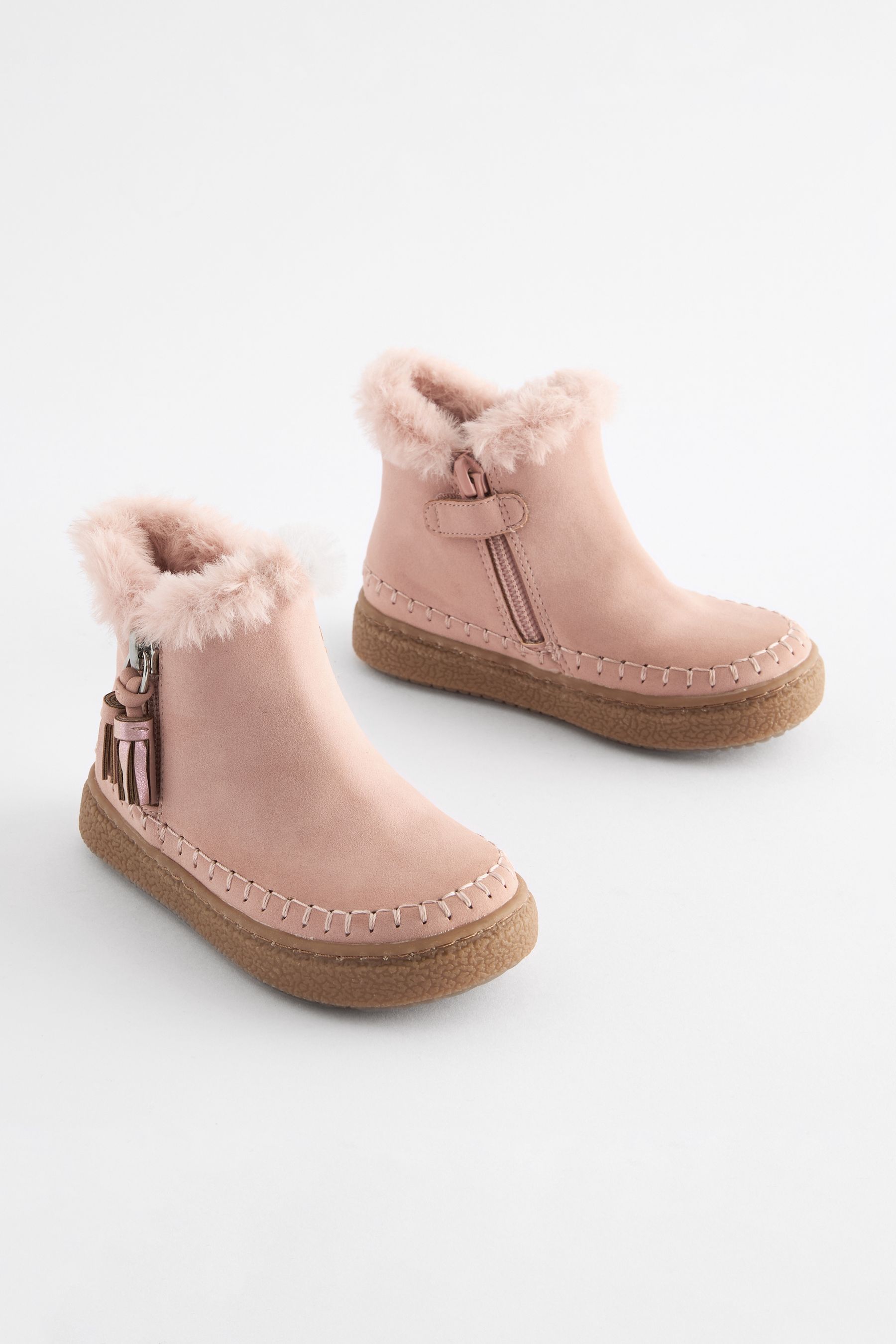 Buy Faux Fur Lined Tassel Ankle Boots Next Ukraine