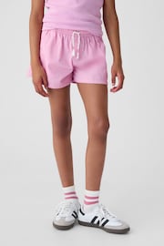 Gap Pink Cotton Easy Pull On Shorts (4-13yrs) - Image 1 of 3