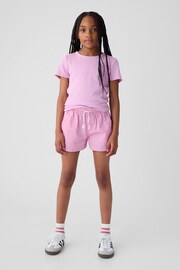 Gap Pink Cotton Easy Pull On Shorts (4-13yrs) - Image 3 of 3