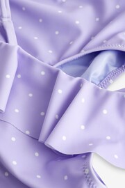 Gap Purple Dot Asymmetric Ruffle Bikini (4-12yrs) - Image 3 of 3