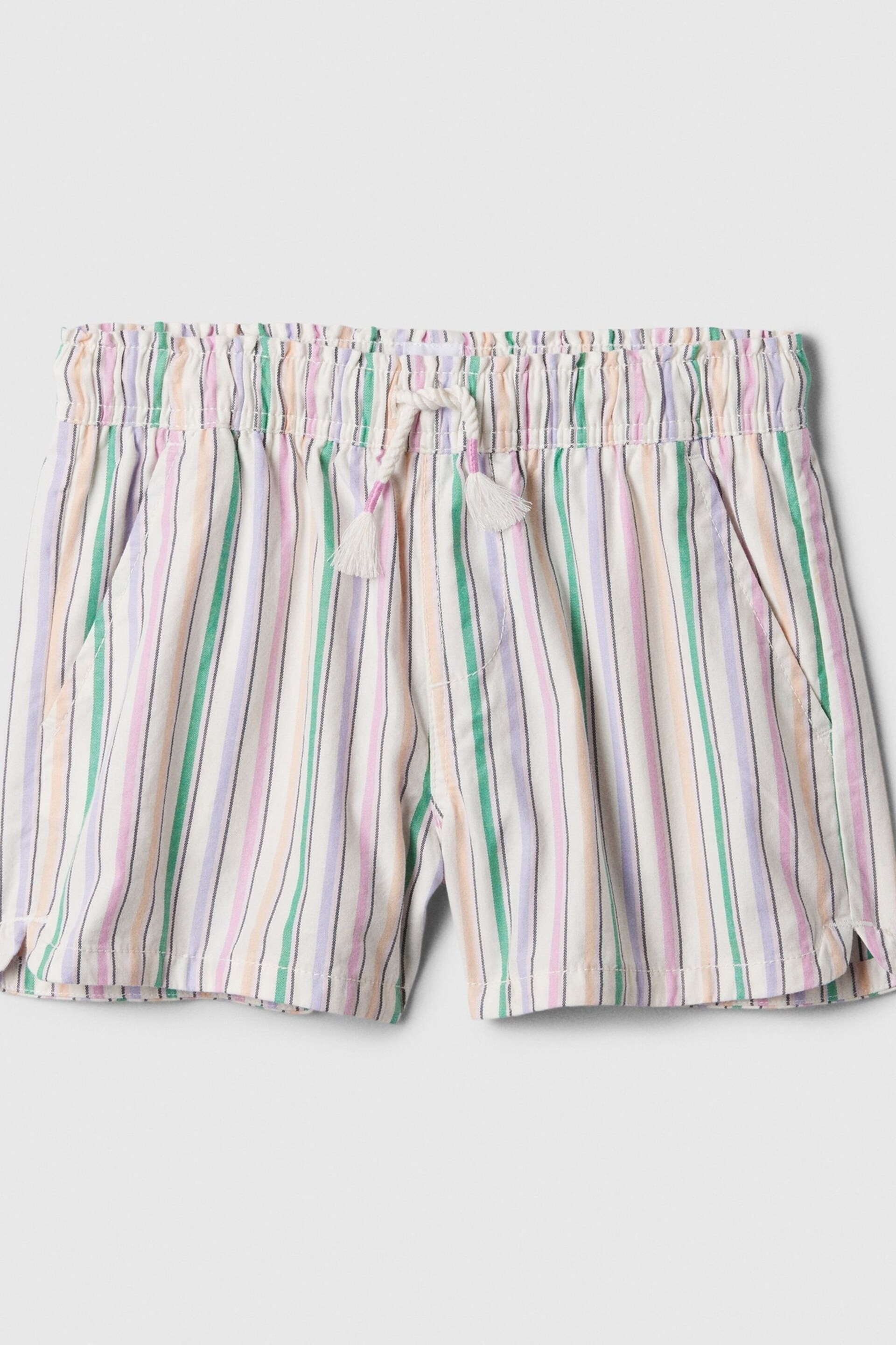 Gap White Cotton Easy Pull On Shorts (4-13yrs) - Image 1 of 3