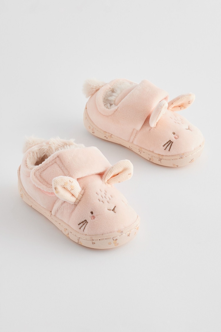 Neutral Cream Bunny Cupsole Slippers - Image 1 of 7