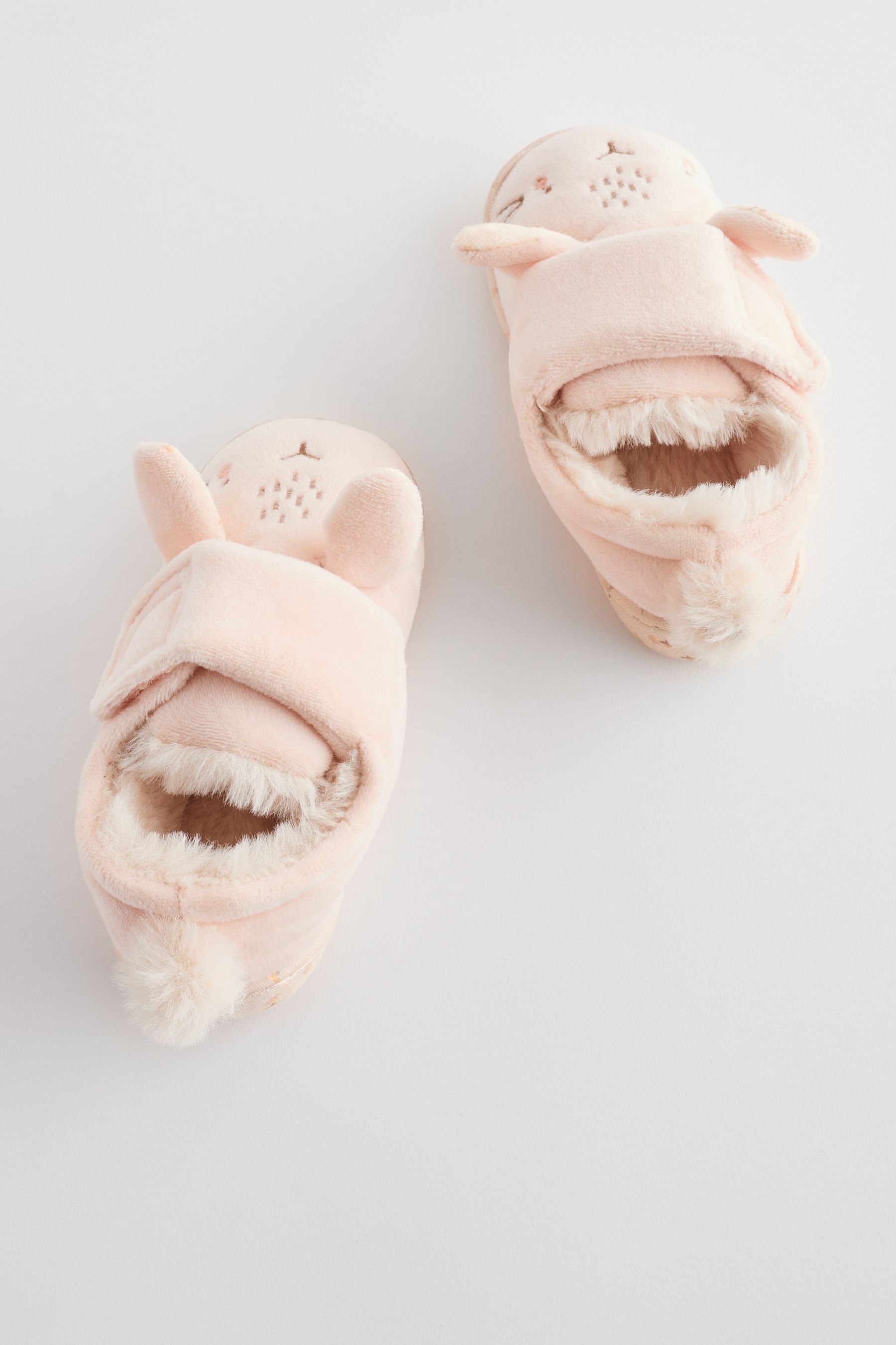 Buy Neutral Cream Bunny Cupsole Slippers from the Next UK online shop