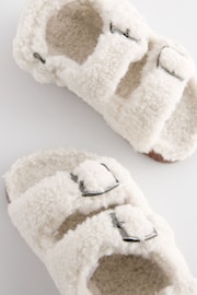 Neutral Borg Corkbed Two Strap Slippers - Image 6 of 7