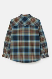 Joules Buchanan Blue Checked Shirt - Image 2 of 5