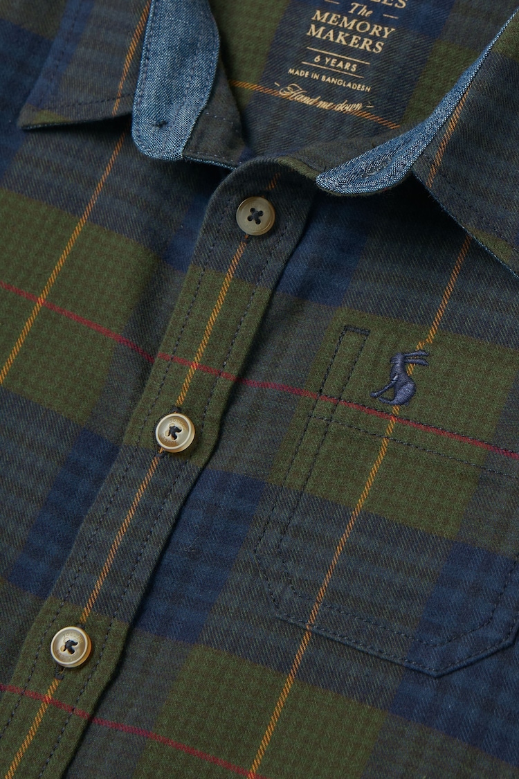 Joules Buchanan Green Checked Shirt - Image 5 of 5