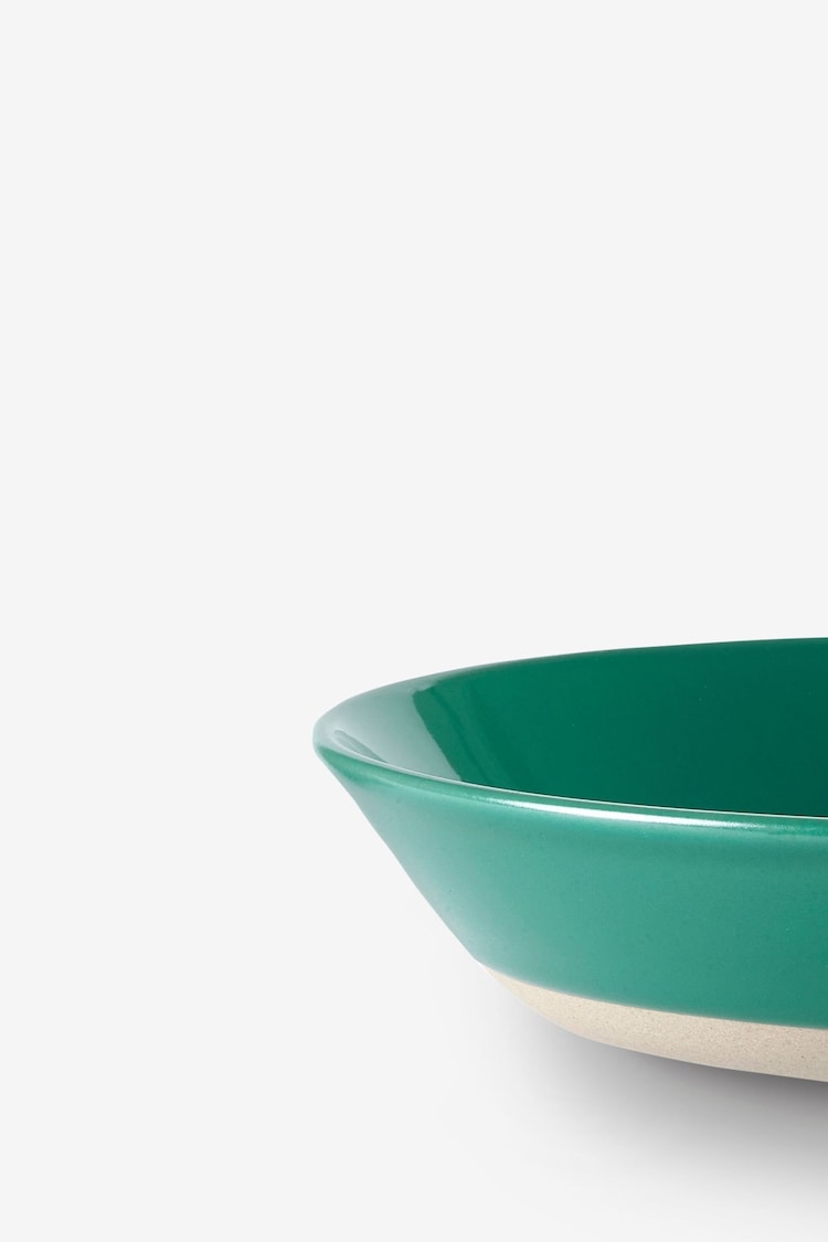 Sur La Table Set of 4 Green Colour Me Happy Pasta Bowls 23cm - Image 3 of 3