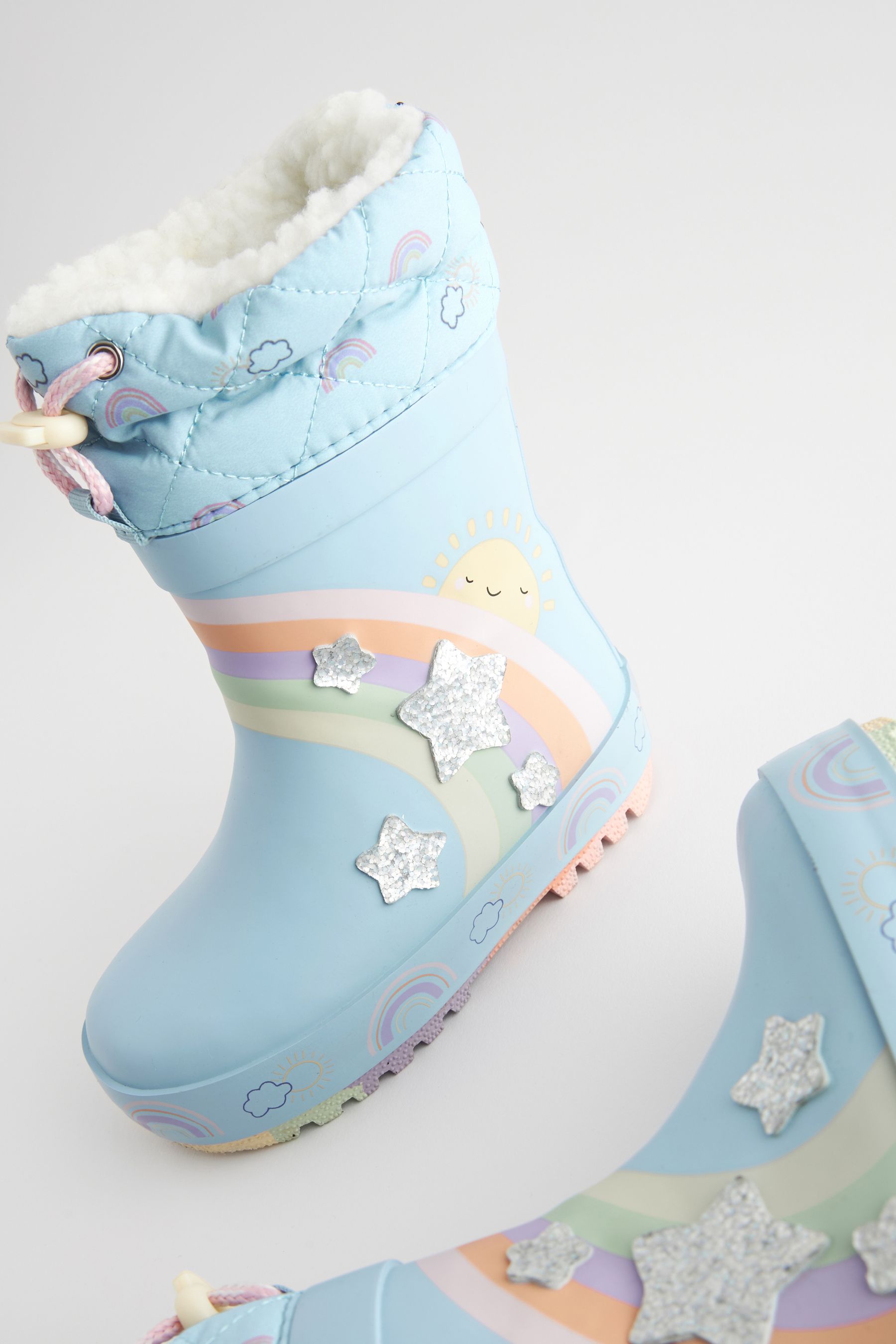 Rainbow wellies next new arrivals