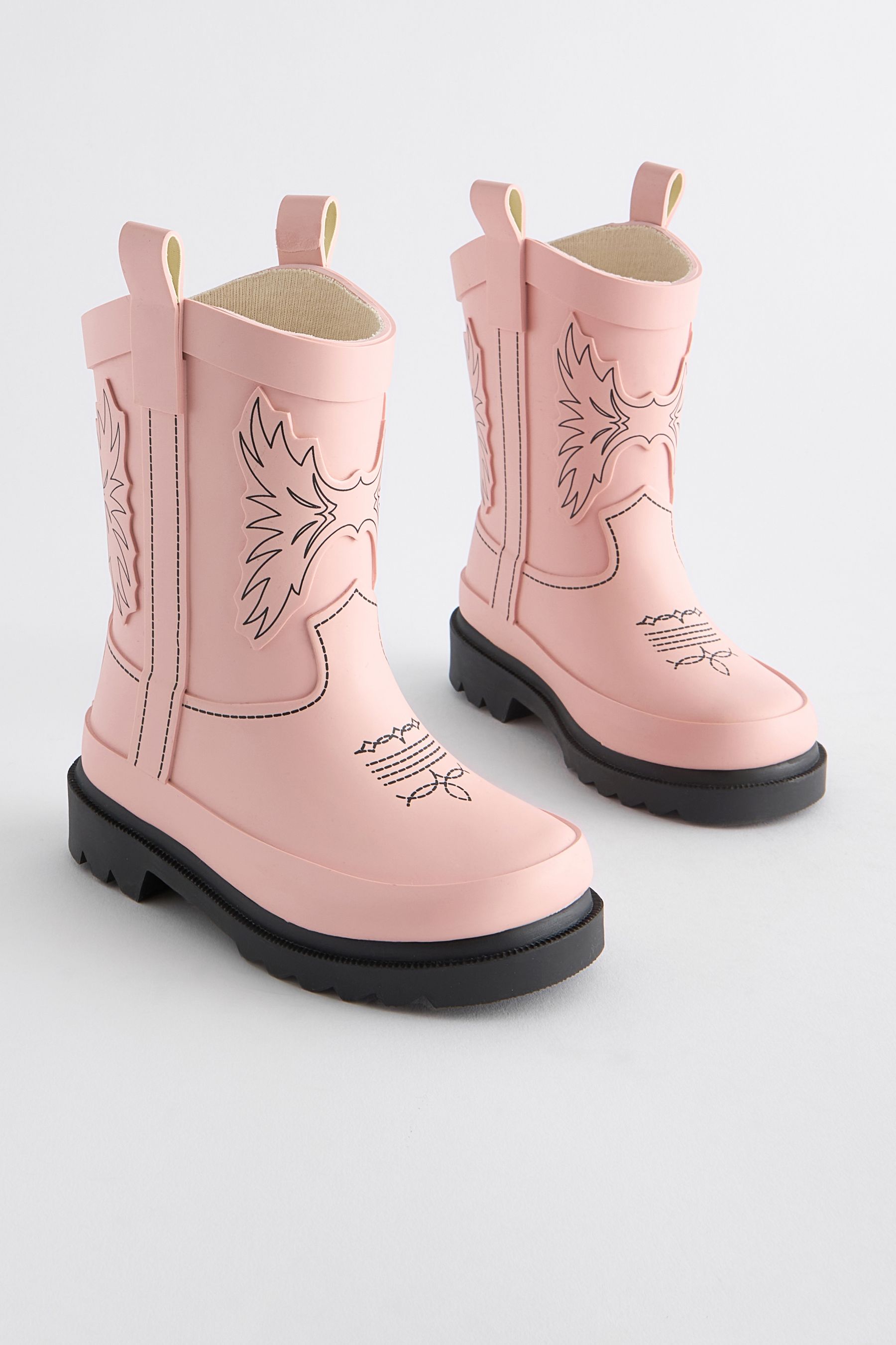Pink girls cowboy boots top