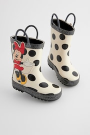 Black/White Minnie Mouse/Daisy Duck License Handle Wellies - Image 3 of 7