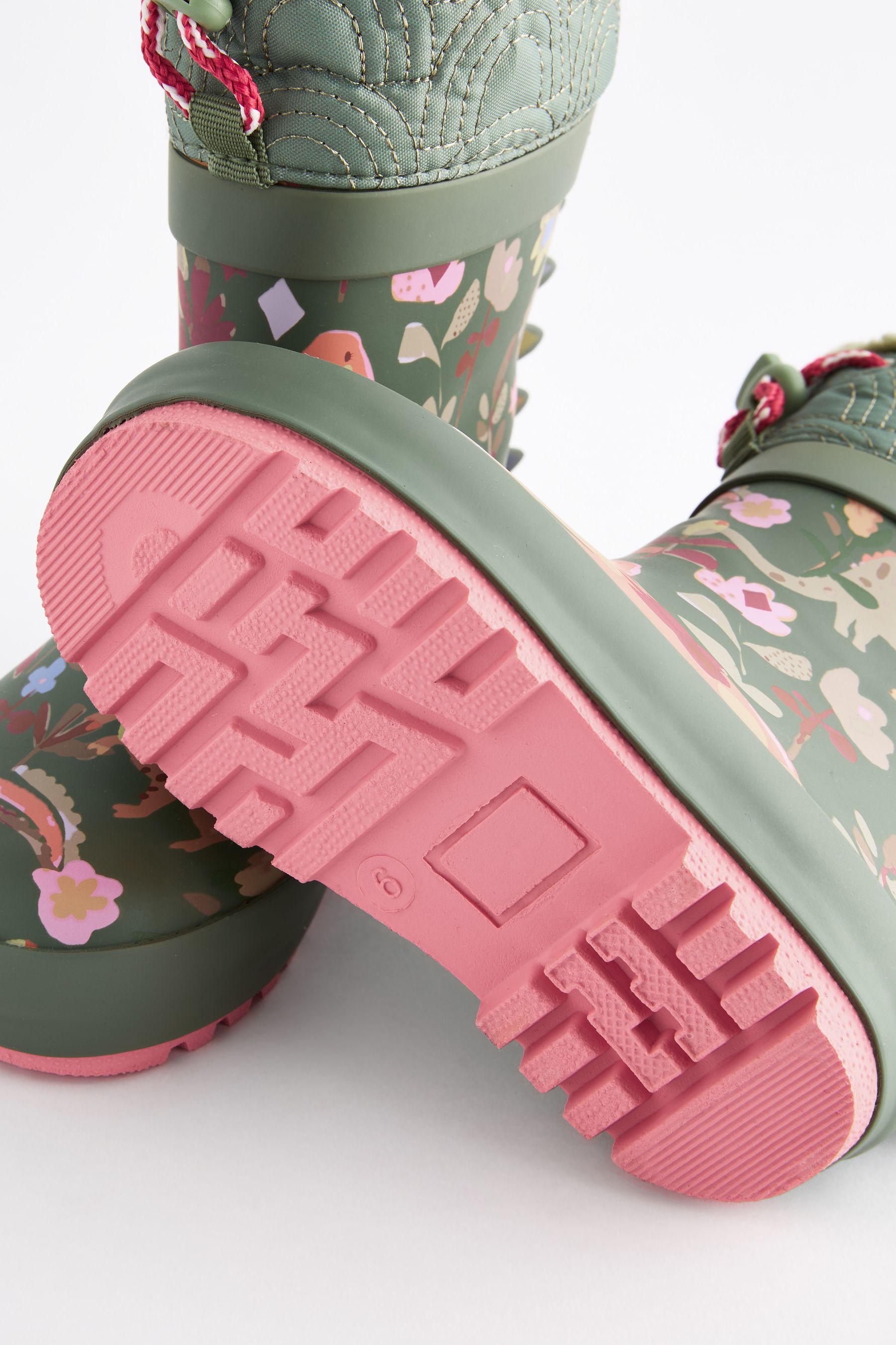Pink dinosaur wellies hot sale