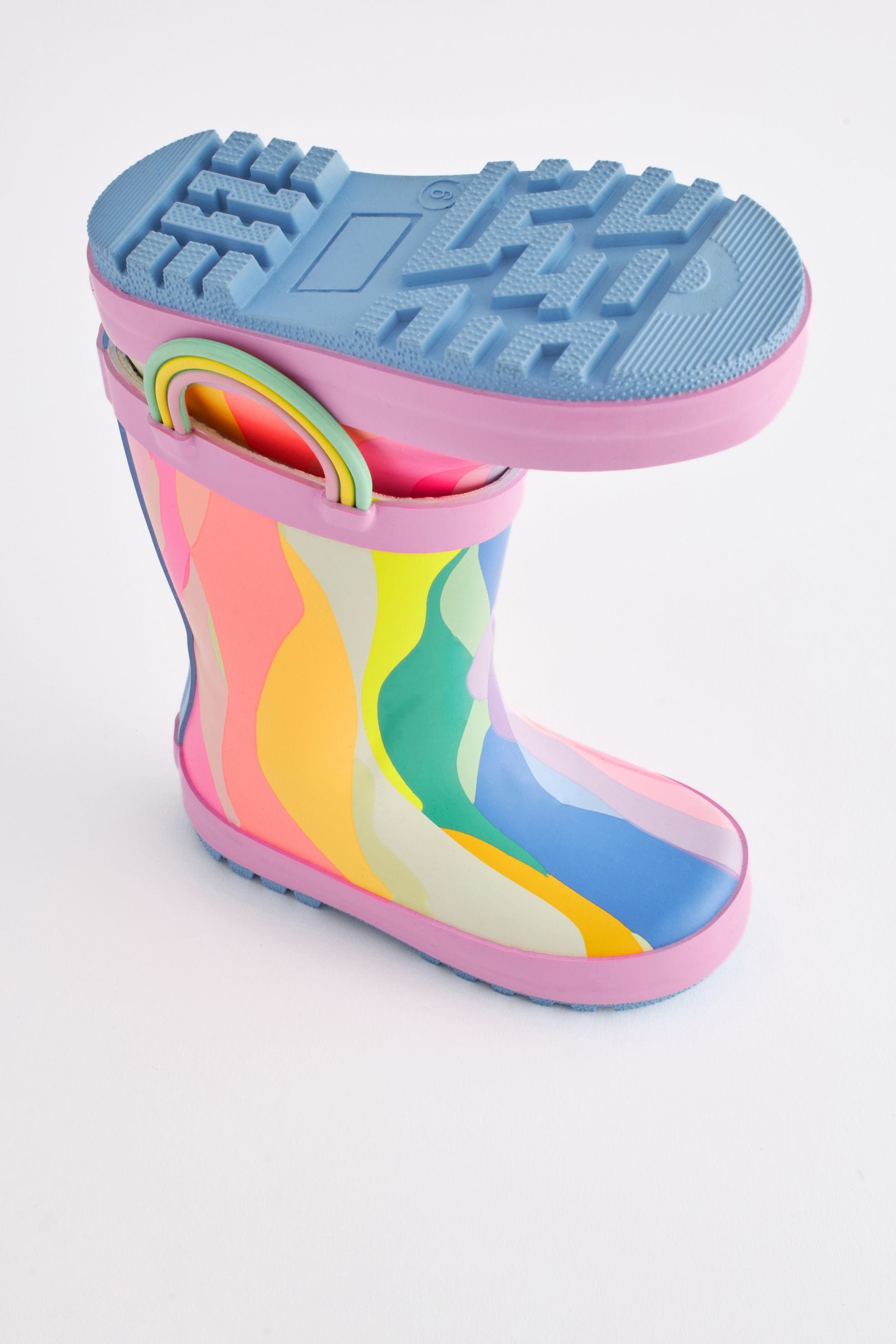 Girls rainbow wellies cheap