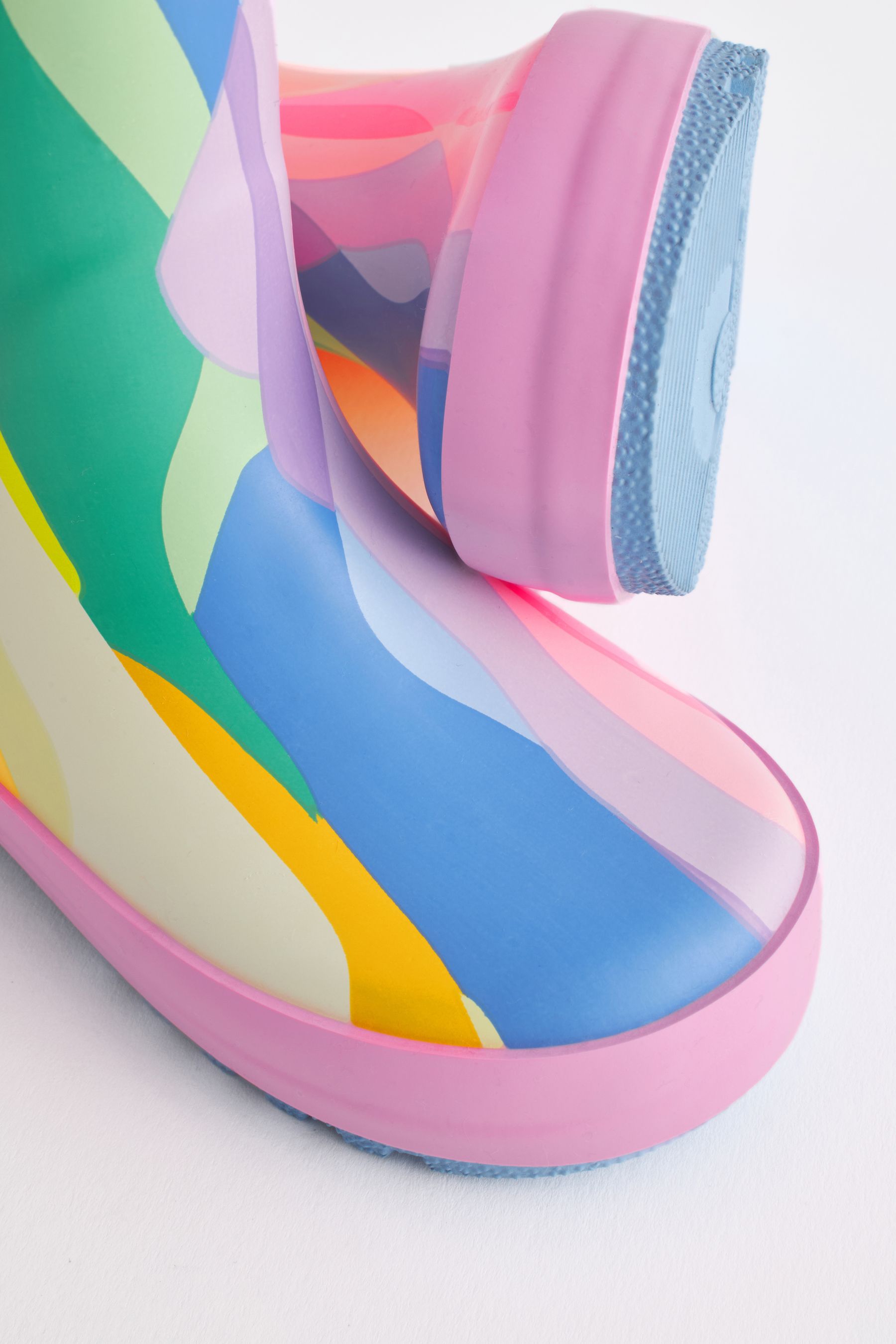 Joules rainbow wellies sales