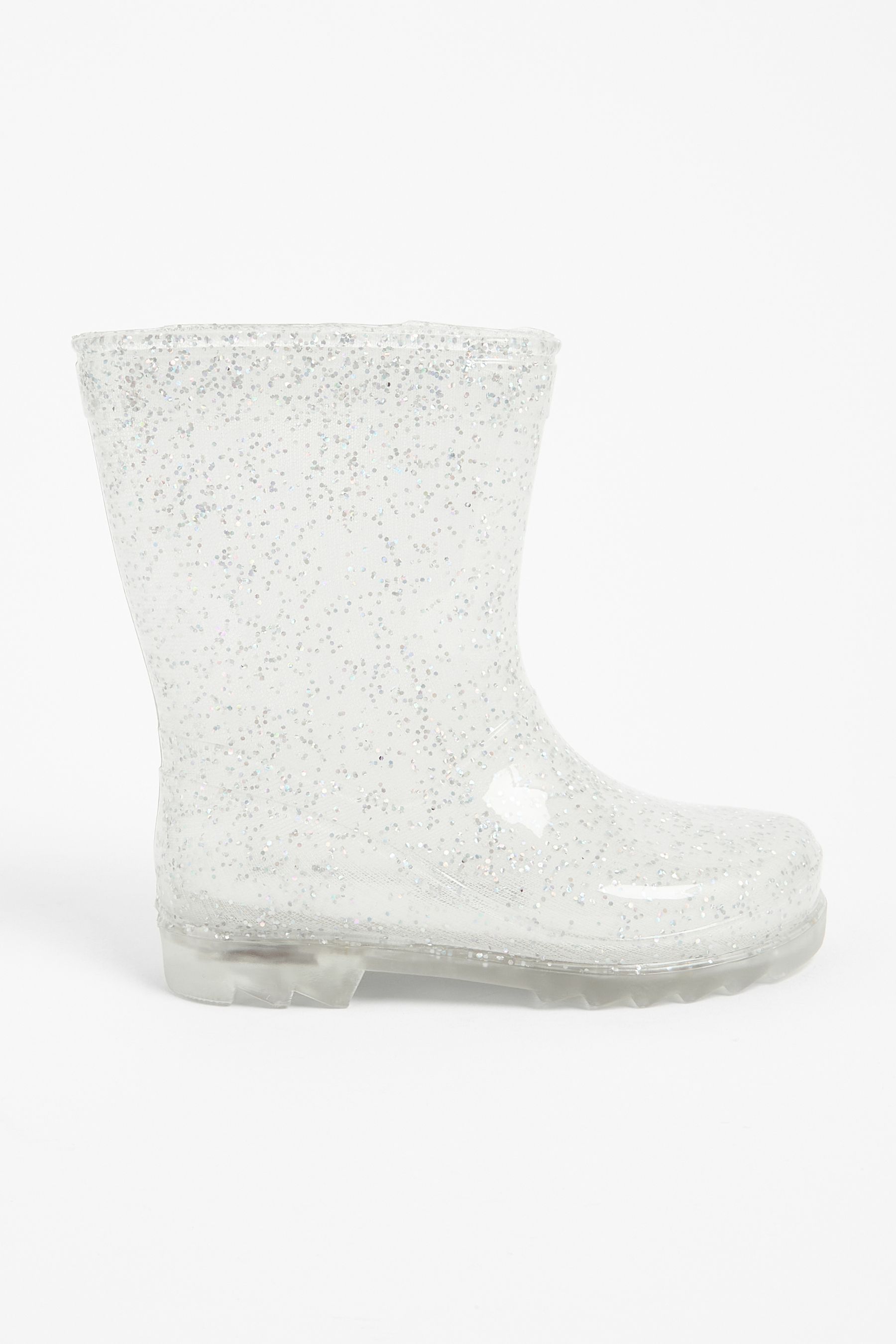 Girls silver wellies cheap