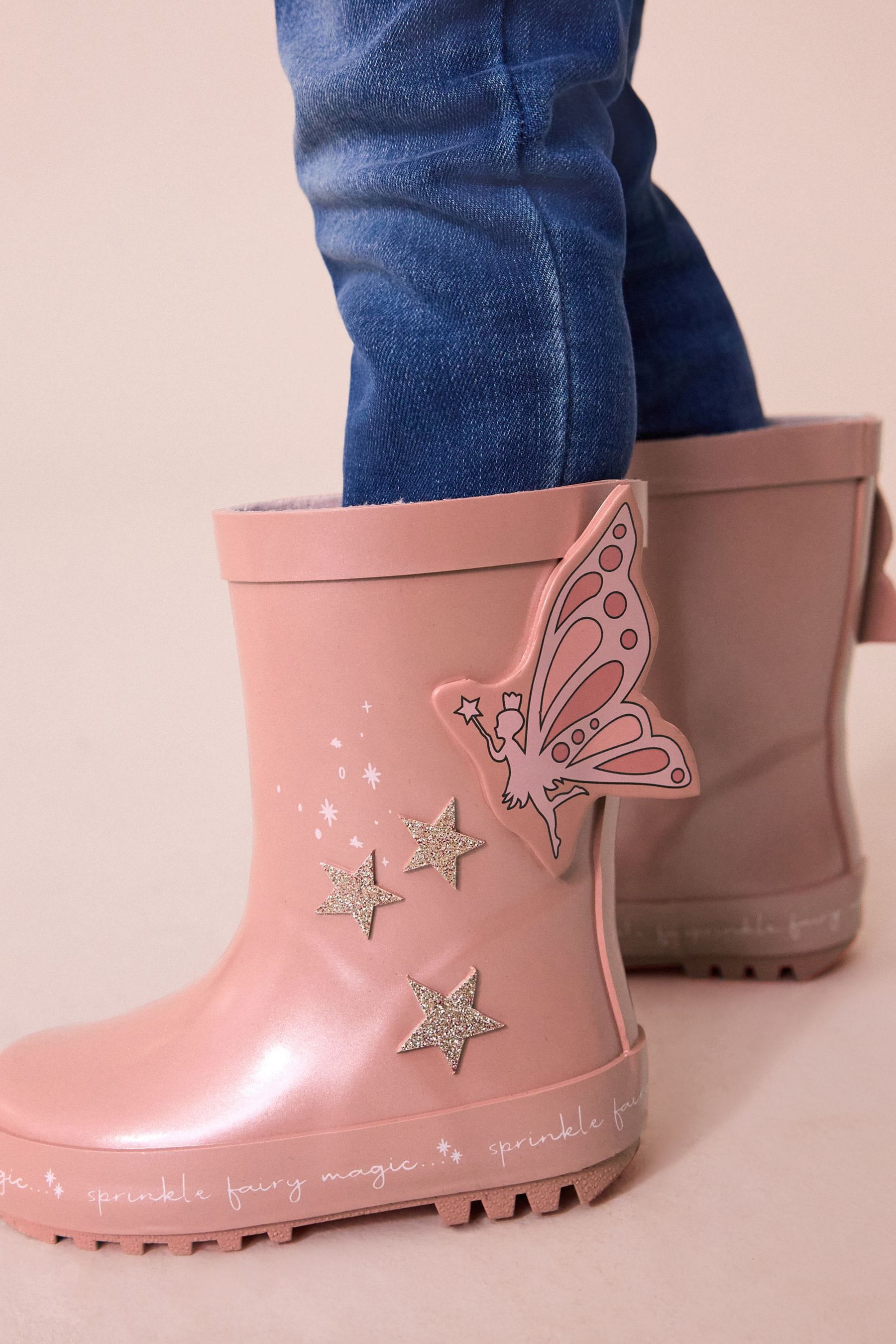 Pink rubber boots outlet