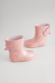 Pink Metallic Fairy Wellies - Image 2 of 7