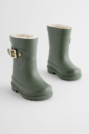 Khaki Green Buckle Wellies - Image 1 of 5