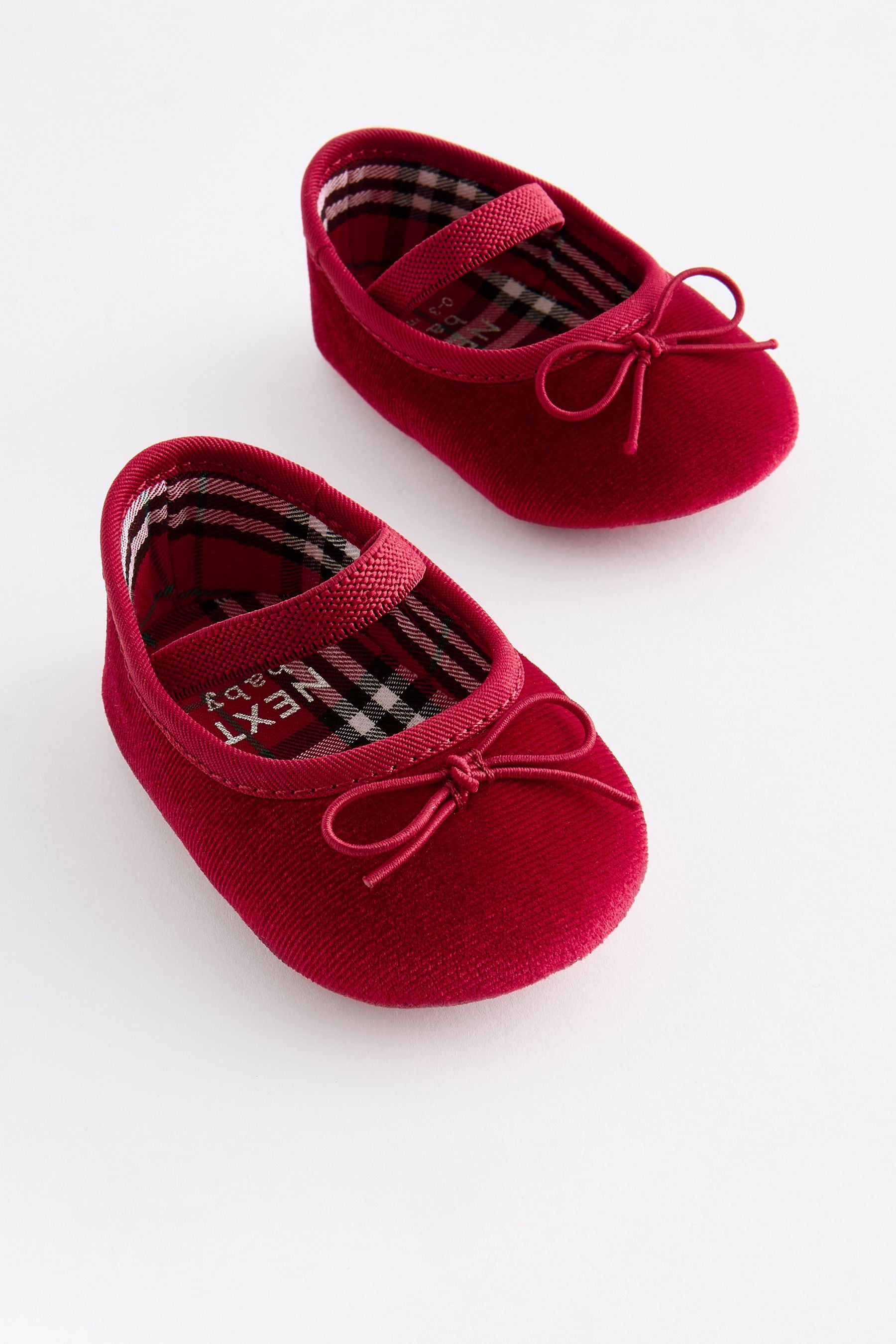 Buy Red Velvet Ballerina Baby Shoes 0 18mths from the Next UK online shop