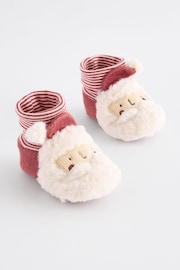 Червоний - Christmas Santa Baby Bootie Shoes (0-18mths) - Image 1 of 5