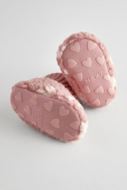 Pink Heart Baby Booties (0-18mths) - Image 3 of 4