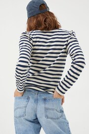 FatFace Blue Carly Stripe Top - Image 2 of 5