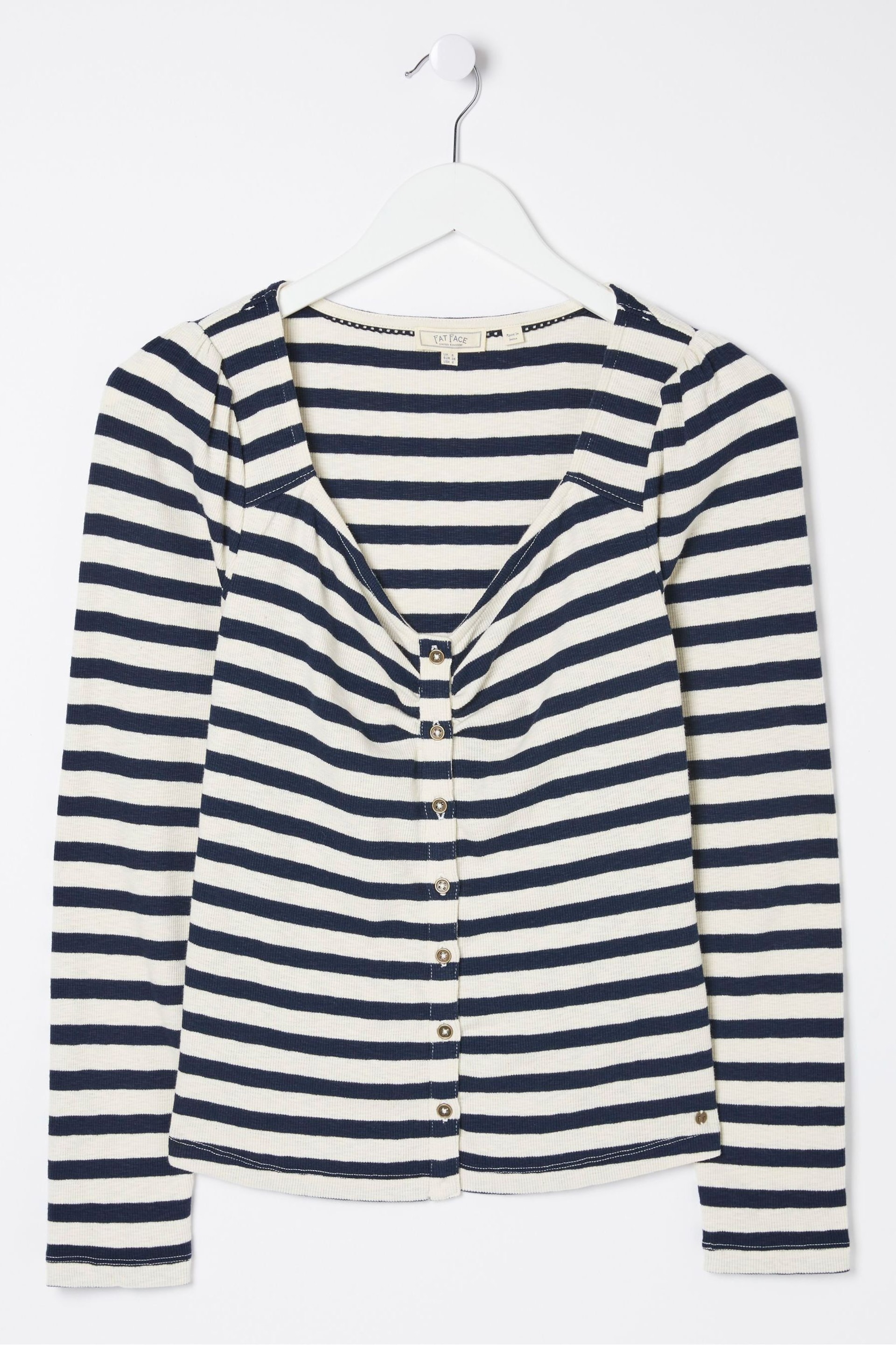 FatFace Blue Carly Stripe Top - Image 5 of 5