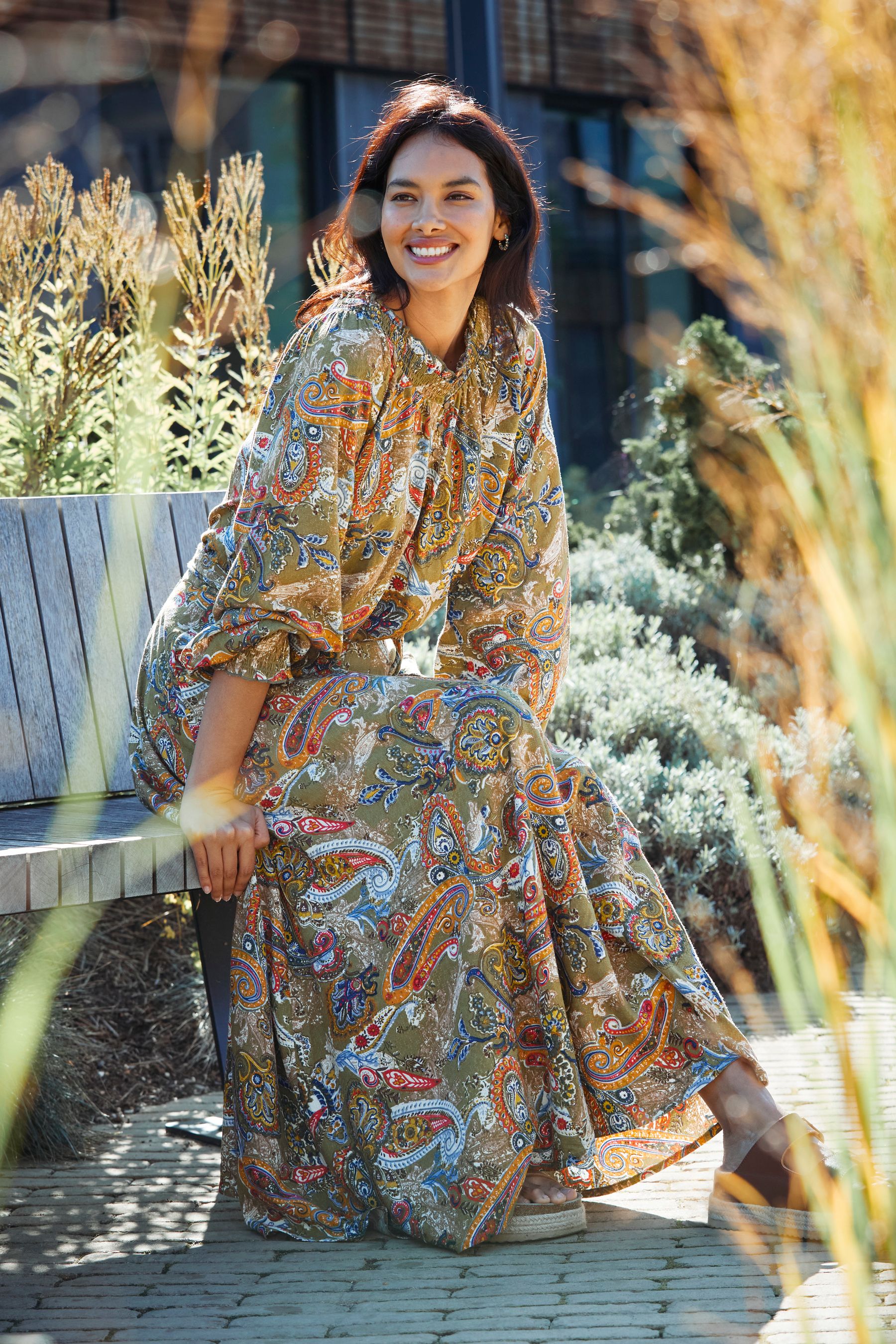 Buy FatFace Green Prairie Paisley Tunic from Next Luxembourg