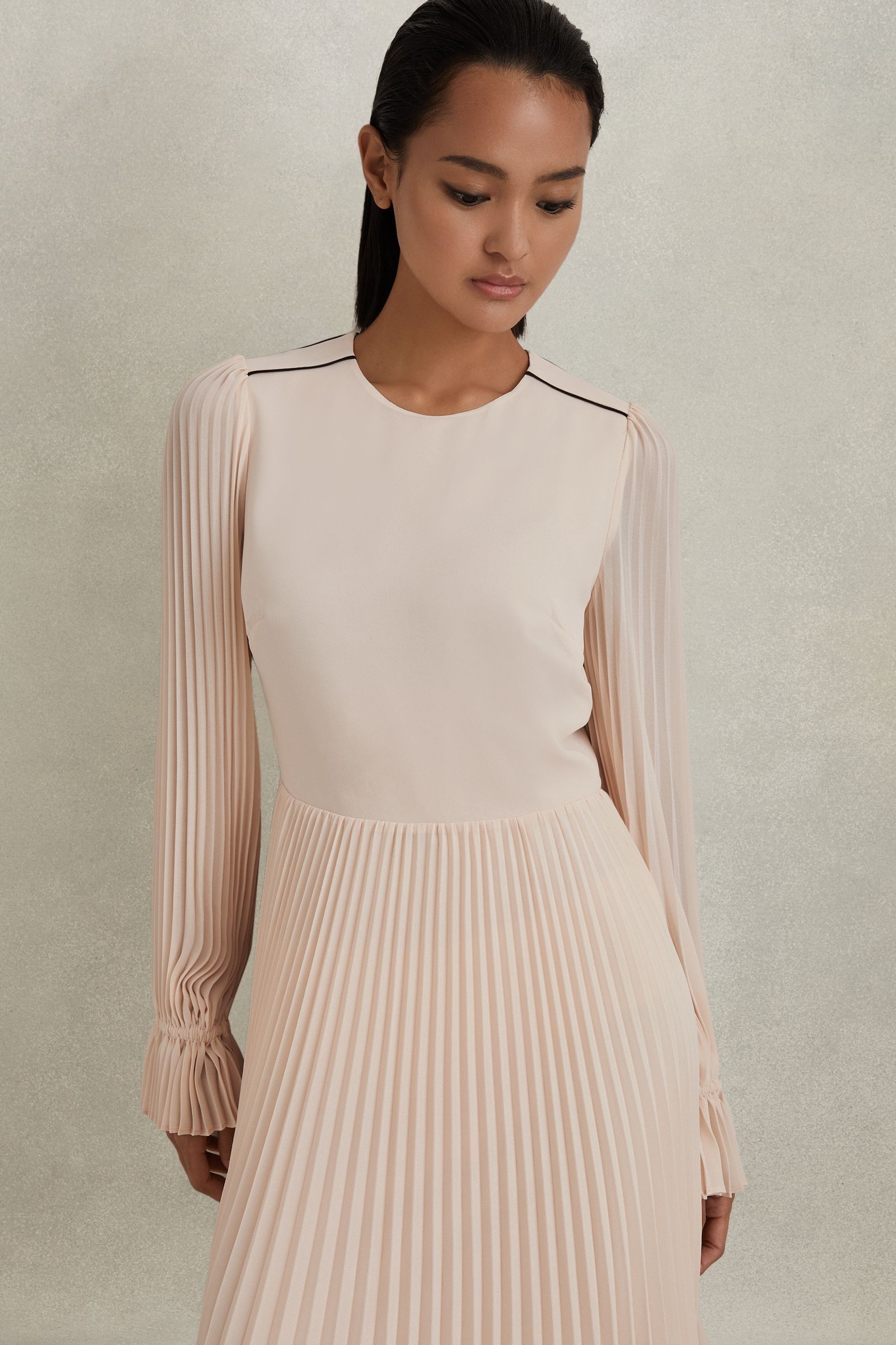 Reiss pleated dress on sale