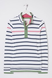 FatFace White Airlie Breton Stripe Sweatshirt - Image 6 of 6