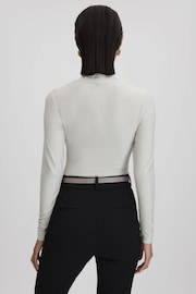 Reiss Mint Mara Wrap Front Top - Image 5 of 7