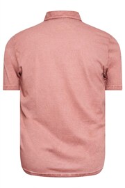 BadRhino Big & Tall Orange Washed Jersey Polo Shirt - Image 5 of 5