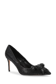 Kurt Geiger London Black Belgavia Crystal Bow DRC Black Shoes - Image 3 of 5