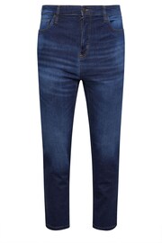 BadRhino Big & Tall Dark Blue Washed Denim Jeans - Image 3 of 4