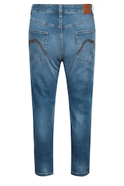 BadRhino Big & Tall Mid Blue Washed Denim Jeans - Image 4 of 4