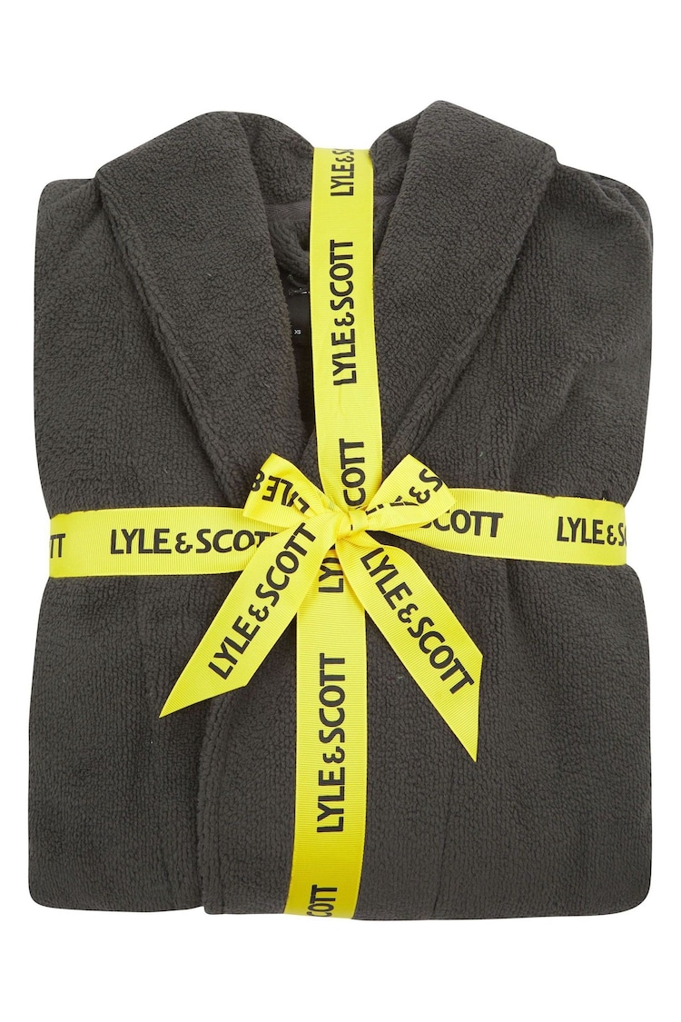 Lyle & Scott Black Lucas Bathrobe - Image 3 of 3