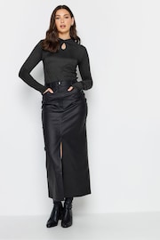 Long Tall Sally Black Twist Front Keyhole Top - Image 4 of 5