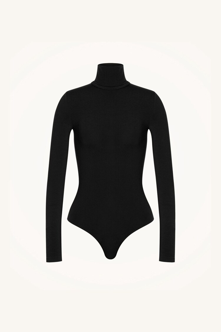 Wolford Black Colorado Rollneck String Bodysuit - Image 4 of 4