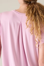 Athleta Pink With Ease Rib T-Shirt - Image 5 of 5