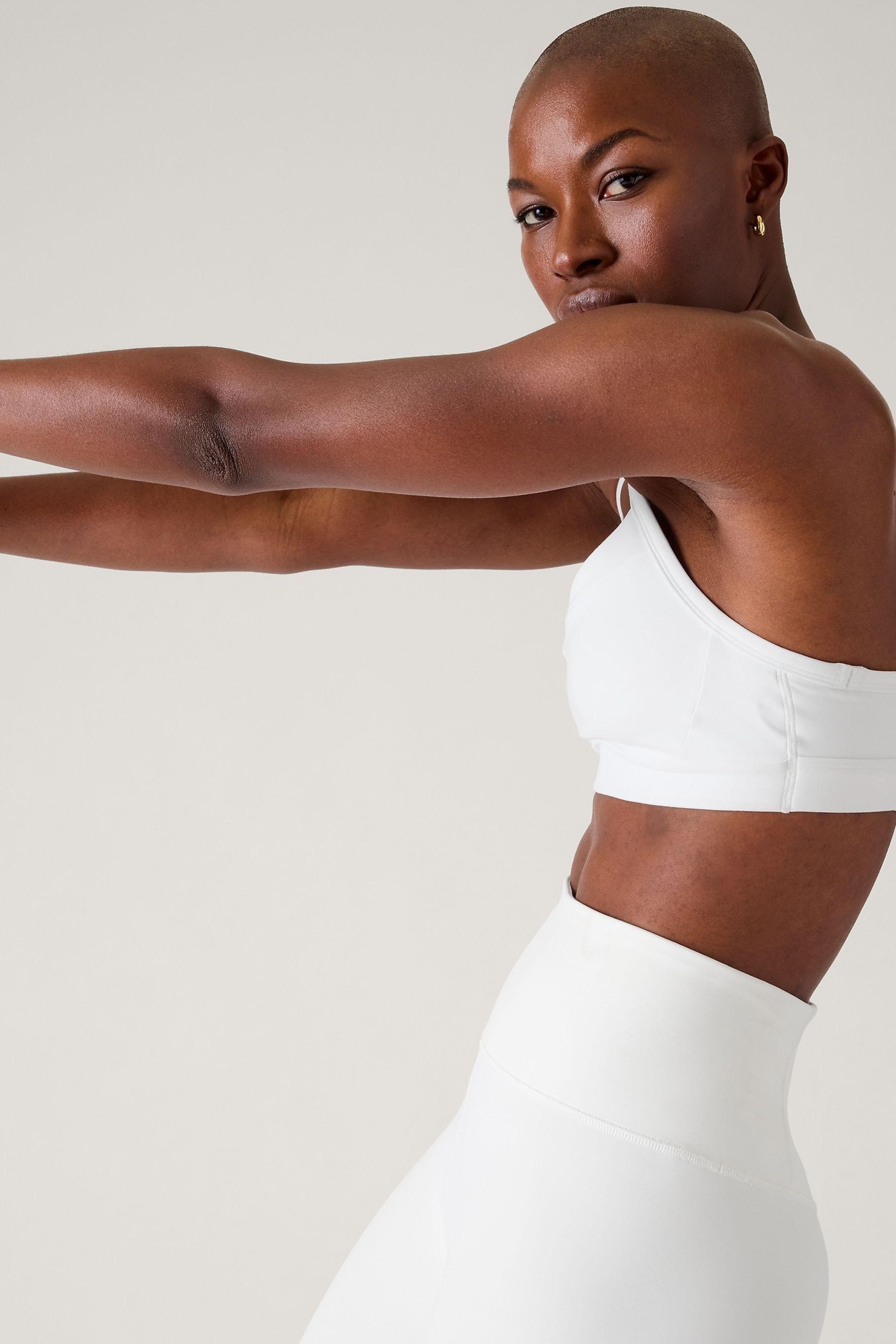 Athleta white sports bra clearance