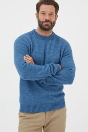 FatFace Blue Lewes Crew Jumper - Image 1 of 5