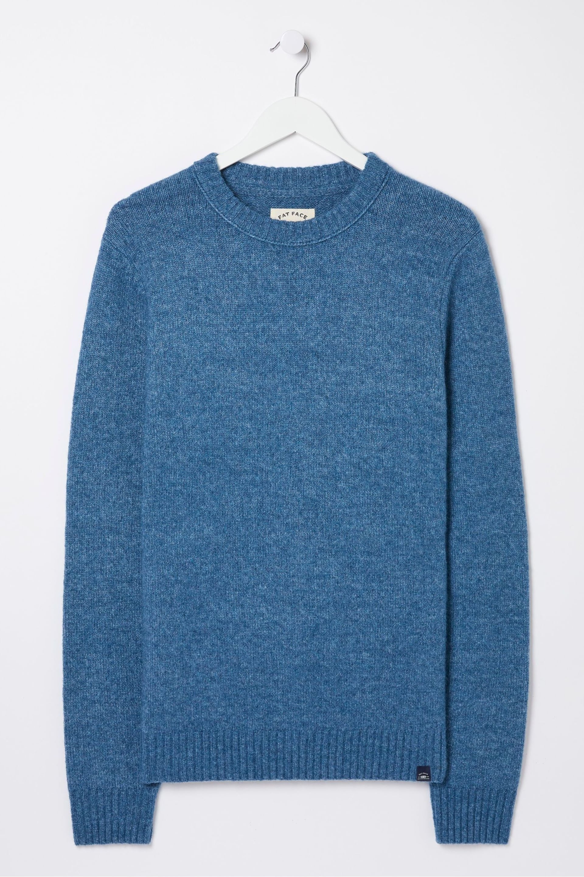 FatFace Blue Lewes Crew Jumper - Image 5 of 5