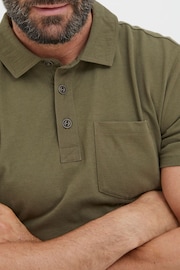 FatFace Green Perranporth Polo Shirt - Image 4 of 5