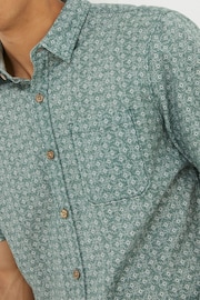 FatFace Green Geo Print Shirt - Image 5 of 6