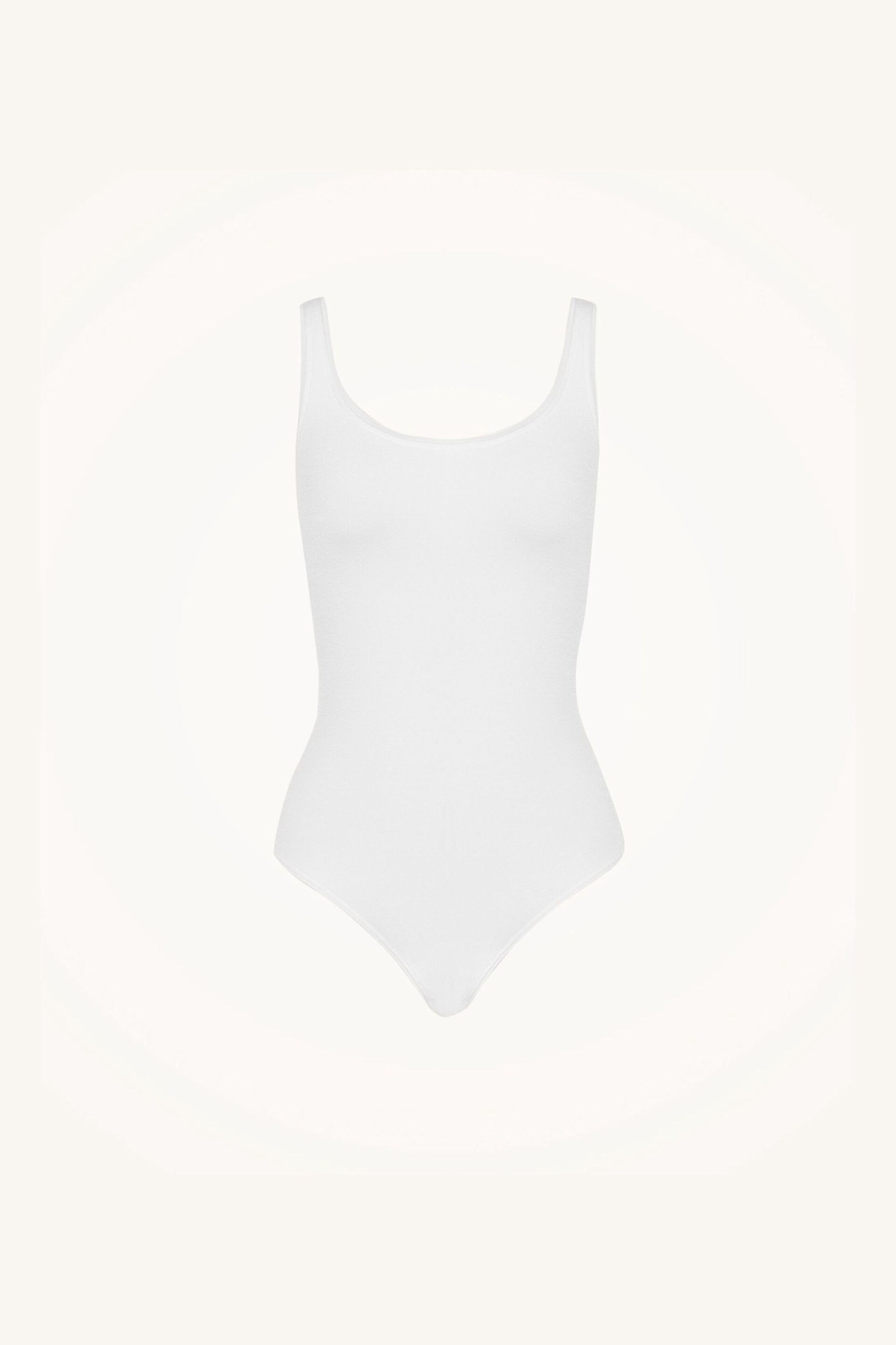 Wolford White Jamaika Vest String Bodysuit - Image 4 of 4