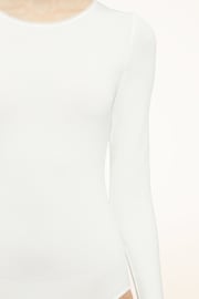 Wolford White Berlin Longsleeve Bodysuit - Image 3 of 5