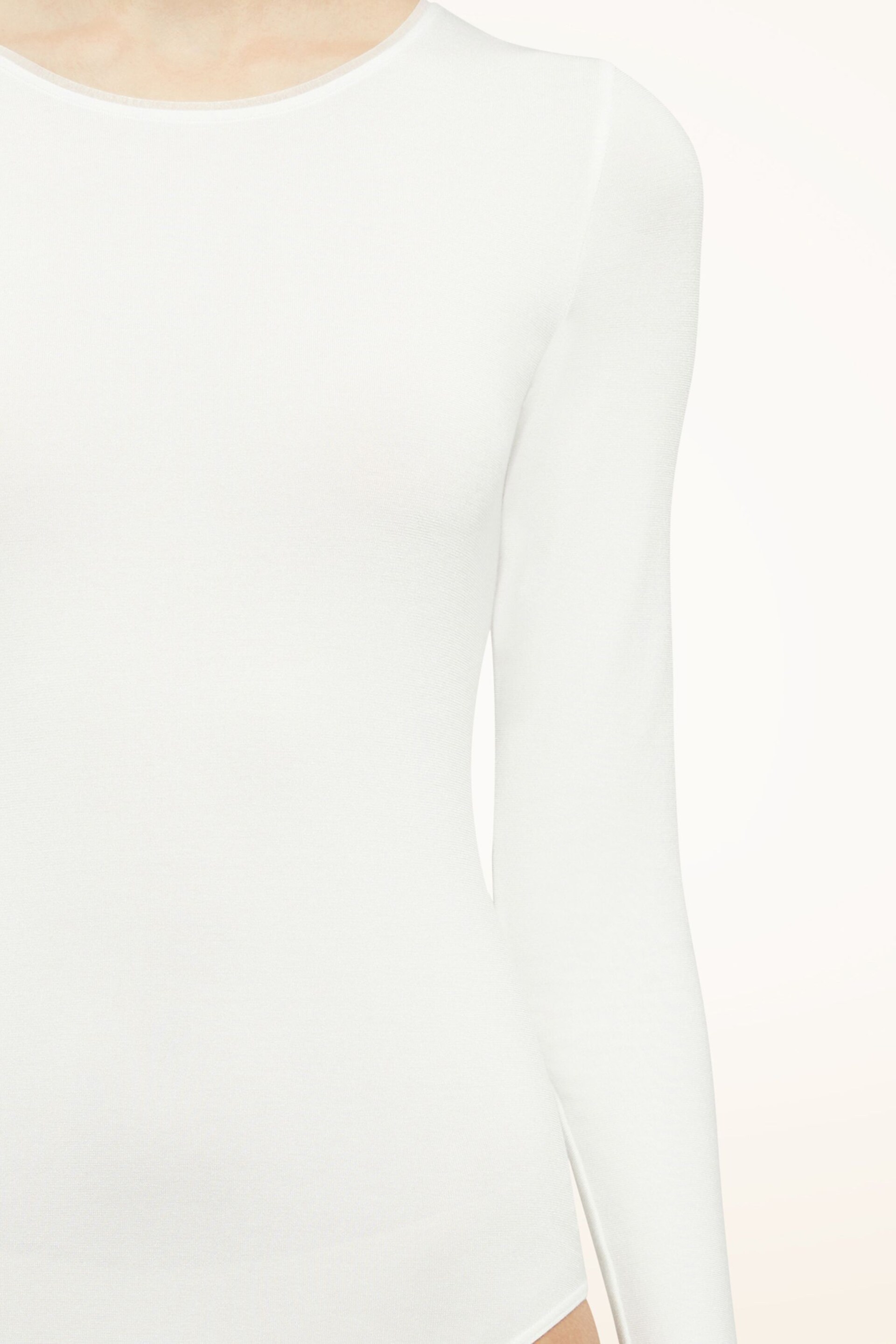 Wolford White Berlin Longsleeve Bodysuit - Image 3 of 5